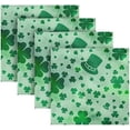 thumbnail image 5 of Dreamtimes St Patrick's Day Clover Cloth Napkins Set of 6, Oversized Washable Reusable Polyester Dinner Table Napkins for Family, Restaurant, Party Decor, 20"x 20", 5 of 7