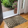 thumbnail image 2 of Brown and Black Leopard Print Door Rugs,Washable Non Slip Door Mats Indoor,Decorative Door Mats,Entry Mat Indoor for Entrance,Bedroom,Kitchen,Bathroom,17"x30", 2 of 6