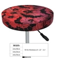thumbnail image 7 of Picia Bats And Spiders pattern Round Stool Covers Comfy Seat Covers Stretch Removable WashableChair Slipcover Round Bar Chair Cushion Cover-14 inch, 7 of 7