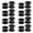 Black, variant on MRLESS 16-Piece Foosball Table Accessories Set with Plastic Bushings, Bearings, and Rods for Table Soccer Machines