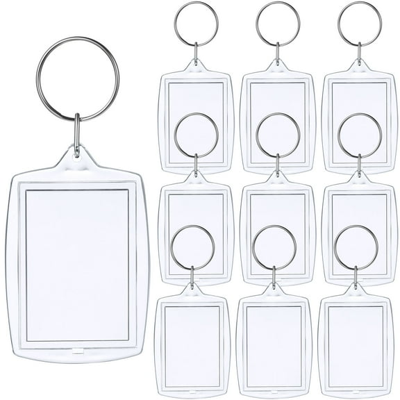 TOYMYTOY clear photo frame keychain 10Pcs Acrylic for