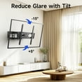 thumbnail image 6 of MountFTV Full Motion Articulating TV Wall Mount Swivel Tilting for 26-70inch, Holds up to 99lbs, Max 400x400mm, 6 of 11