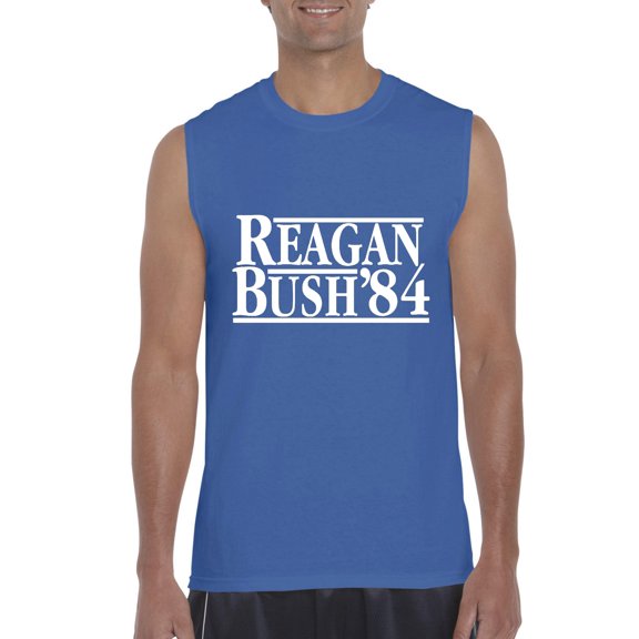 Normal is Boring - Men's Graphic T-Shirt Sleeveless, up to Men Size 3XL - Reagan Bush 84