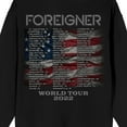 thumbnail image 4 of Foreigner World Tour 2022 Adult Black Crew Neck Sweatshirt - Large, 4 of 4