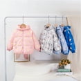 thumbnail image 6 of LYMAYTER Kids Unisex down Jacket Girls Boys Hooded Long Sleeve Outerwear Toddler Printed Light Warm Coats for 1-6 Years, 6 of 10