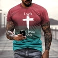 thumbnail image 2 of Playeras Deportivas Para Hombre, Camisa Con Degradado Teñida, Fresca Y Fina, Transpirable, Con Cuello Colgante, 2 of 6