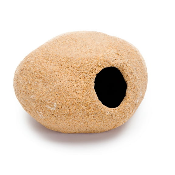 Penn-Plax Reptology Granite Stone Terrarium and Aquarium Decor for Reptiles – Large Resin