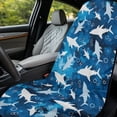 thumbnail image 2 of XYZCANDO Shark Car Towel Cushion Cover Camo Waterproof Sweat Towels Bucket Seat Covers Non Slip Backing Sweatproof Cushion Protector Suitable for Most Cars SUV and Sedan, 2 of 7