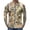 Bronze, variant on Realistic Forest Camo Quarter Zip Pullover for Men, Long Sleeve Moisture Wicking Hunting Fishing Jersey - Lightweight Quick Dry Outdoor Athletic Base Layer Top Bronze XXXL