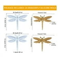 thumbnail image 5 of 2PCS Dragonfly Silicone Mold Large Epoxy Resin Dragonfly Shape Molds 3D Animal y12362, 5 of 6