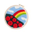 thumbnail image 4 of Abbracc Punch Needle Embroidery DIY Rug Punch Wool Pattern Beginner Rainbow, 4 of 9