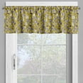 thumbnail image 2 of Ambesonne Tropical Window Valance, Exotic Lily Blossoms, 54" X 18", Yellow Dimgray Black, 2 of 5