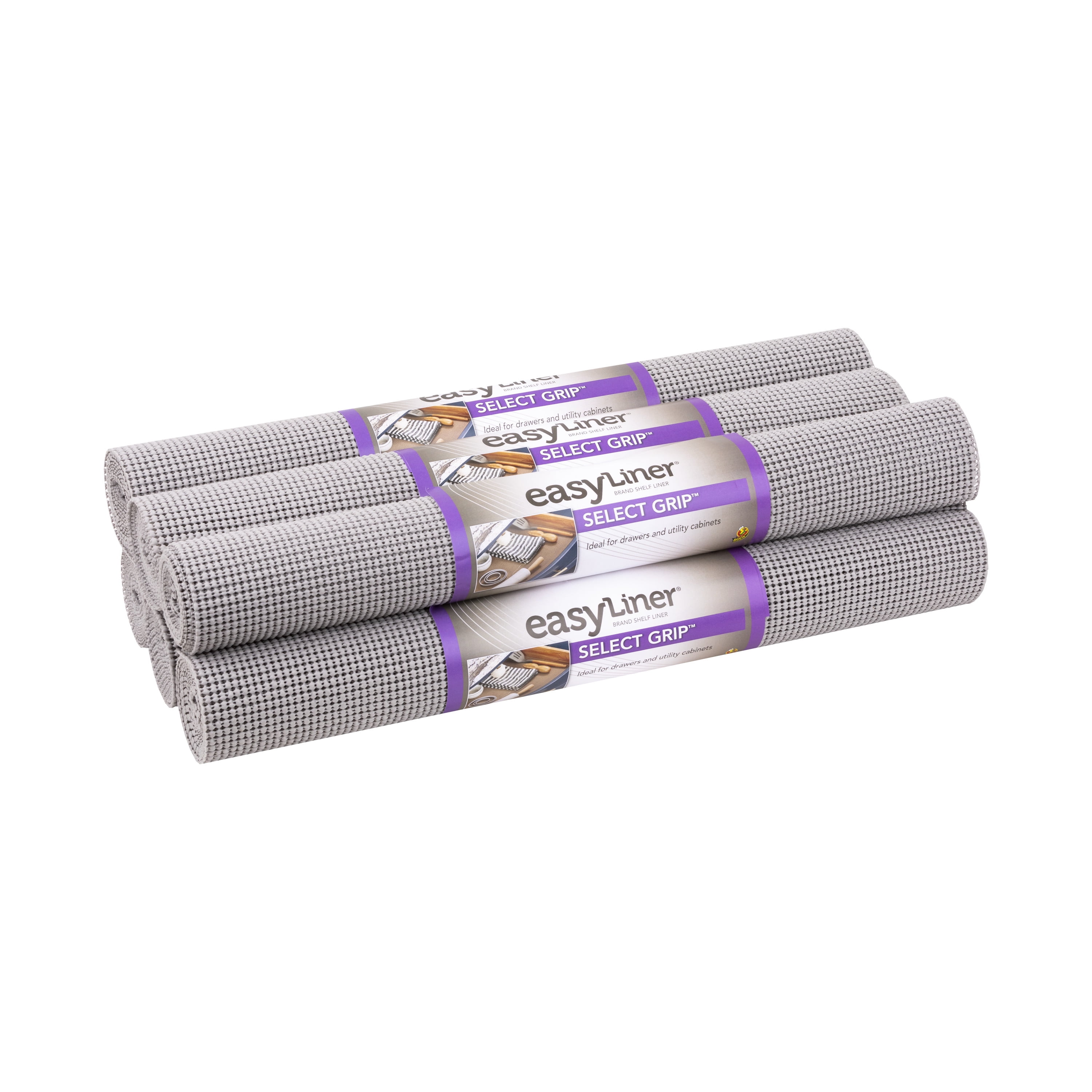 EasyLiner Select Grip, 12 in. x 10 ft. Grey Shelf Liner 6 Count