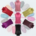 thumbnail image 1 of Chaqueta de plumón ultrafina para mujer, chaleco de otoño e invierno, sección corta delgada, talla grande, 1 of 5