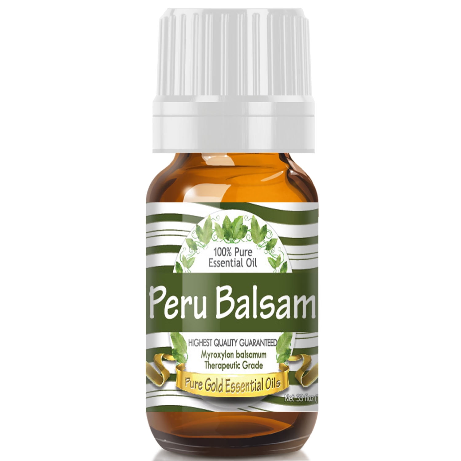 Pure Gold Peru Balsam Essential Oil, 100 Natural & Undiluted, 10ml