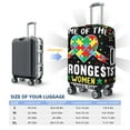 thumbnail image 4 of Kdxio I Love With Autism Pattern Luggage Cover for Travel,Elastic and Durable,Fits 18-32 Inch,Anti-Scratch Suitcase Protector-No luggage included, 4 of 5
