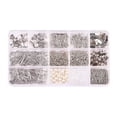 thumbnail image 4 of Earring Making Supplies , Earring Hooks, 2M Chain, Lobster Clasps, Earring Finding Set for Crafts Bracelet Handmade Pendants Jewelry Making Argent, 4 of 8