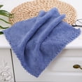 thumbnail image 4 of Fleece Squares Towel Five Pack Household Towel Set Lace Hand Towel Scouring Pad Soft And Highly Absorbent, 4 of 9
