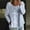 Light blue, variant on Cotton Lien Shirts for Women,3/4 Sleeve Button Crewneck T-Shirts 2025 Fall Trendy Floral Printed Basic Tee Tops New Printed Long Sleeved T Shirt Loose Large Size Long Sleeved T Shirt Pink Xxl