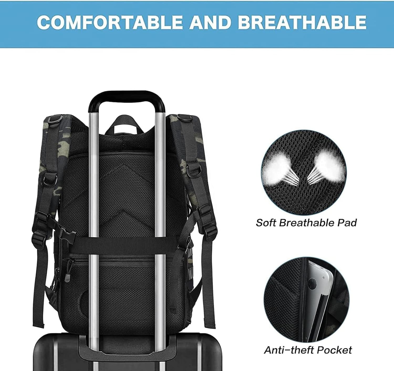 Mosiso Camera Backpack Professional DSLR/SLR/Mirrorless Camera Bag with Laptop Compartment for Canon/Nikon/Sony