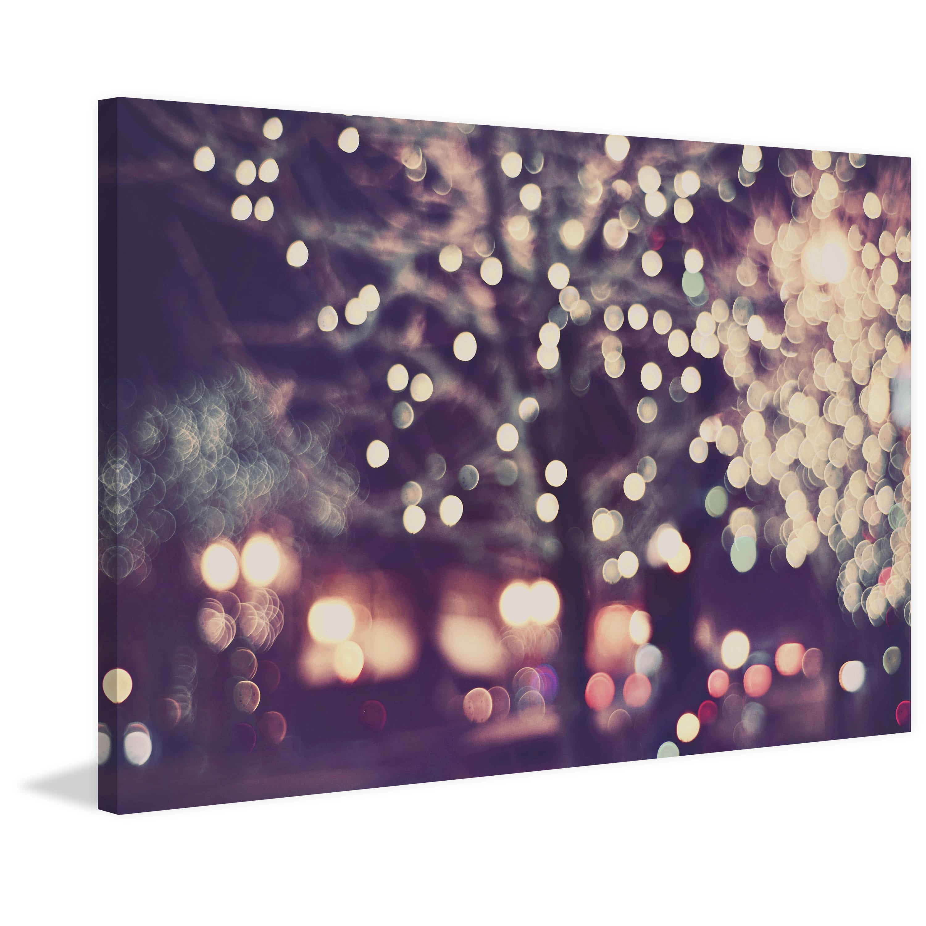 Marmont Hill "Christmas Night" Painting Print on Wrapped Canvas