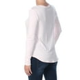 thumbnail image 3 of maison Jules Womens Twisted Hem Basic T-Shirt, 3 of 4