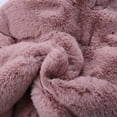 thumbnail image 3 of SUXIAN Toddler Winter Coat Girls Fall Fashionable Collar Solid Warm Hooded Woolen Jacket Coats Pink 5-6 Years, 3 of 8