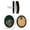 D, variant on DefiDgd Halloween Vintage Oval Wooden Wall Frame,Retro Forest Ghost Black Cat Pumpkin Printed Hanging Wall Sign for Halloween Living Room Bedroom Farmhouse Home Party Decor(F)