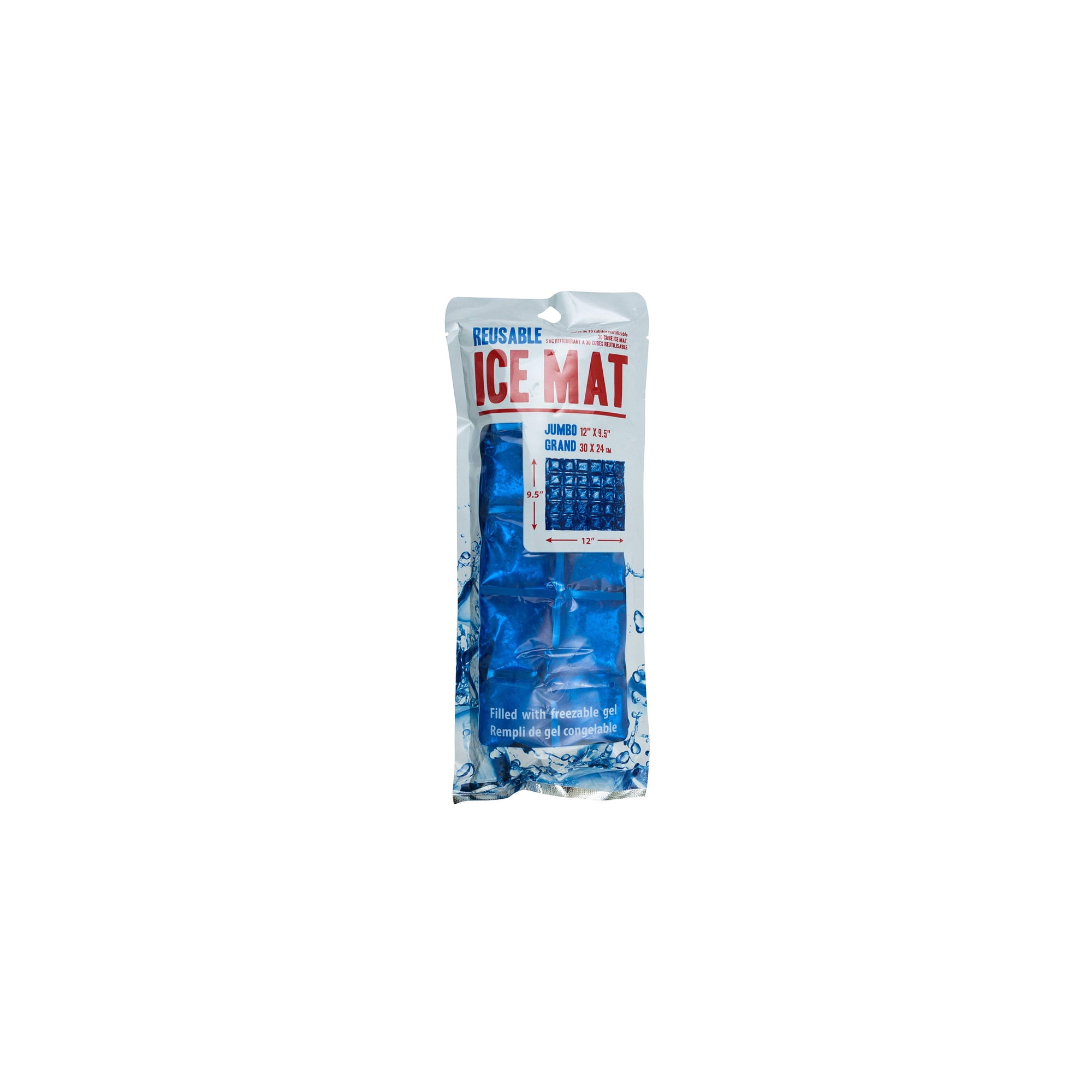 Jacent Flexible Reusable Ice Mat - Jumbo 12 x 9.5 Inch (Pack of 8)