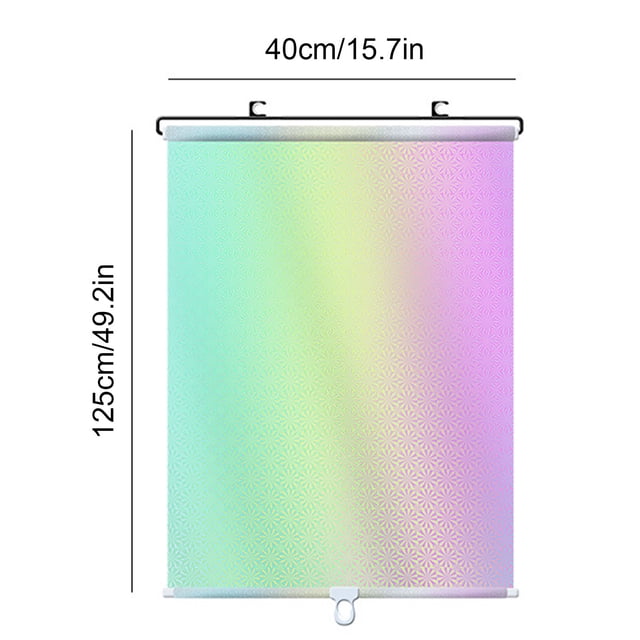 Pompotops Car Sunshade Roller Blinds Office Balcony Sunscreen Artifact Retractable Sunshade Clearance