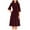 Burgundy, variant on IROINNID Cocktail Dress for Women Wedding Guests Dresses for Women Long Sleeve Round-Neck Slim Dress Solid Classic Dress Deals,Blue