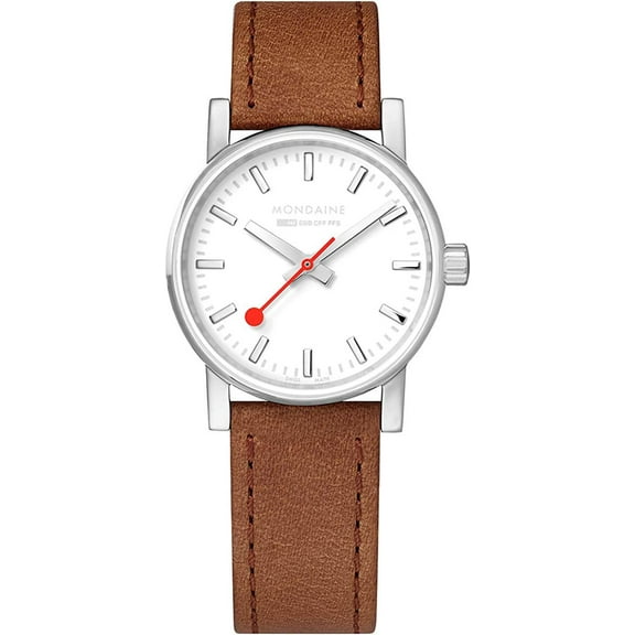 Mondaine Evo 2 30mm Stainless Steel Silver Dial Ladies Quartz Watch MSE.30110.LG