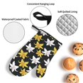 thumbnail image 3 of Cauagu Lilies Flowers Print Oven Mitts and Pot Holders 4 pcs Set,Extra Thicken Long Kitchen Oven Glove Potholders BBQ Gloves-Oven Mitts and Pot Holders(11 Inch), 3 of 6