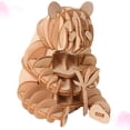 thumbnail image 2 of Shisuyan Wooden Puzzle Plaything 3D Puzzle Toy DIY Handmade Craft Puzzle Jigsaw Puzzle Model for Kids Children (Panda Pattern), 2 of 8