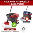 thumbnail image 2 of 8 Pack Mop Replacement Heads for O-Ceda Mop Replace Head EasyWrin Spin Mop Heads Replacements, Microfiber Spin Mop Refills for Easy Cleaning, Machine Washable, 2 of 5