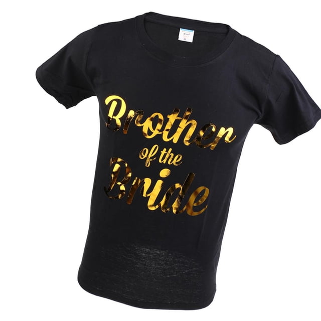 of the Bride Letters hombre Camiseta de de bodas negro Zulema Camiseta para hombre