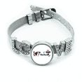 thumbnail image 1 of I Love Thailand palabra bandera amor corazón ilustración Pulsera pulsera pulsera de cristal amor pulsera ajustable, 1 of 2