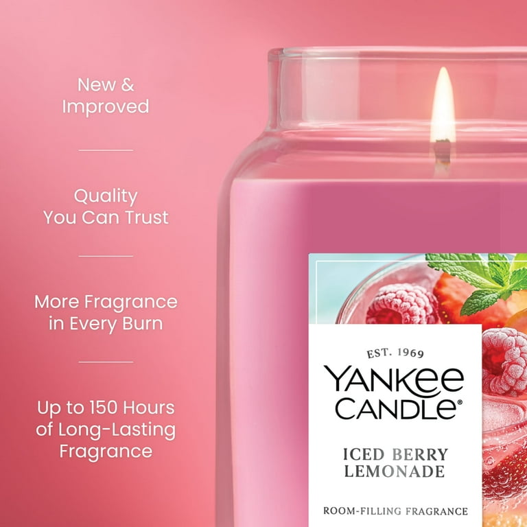 Yankee Candle Iced Berry Lemonade Original Large Jar Scented