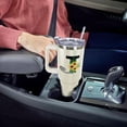 thumbnail image 6 of Monogrammed Initial Sunflower 40 Oz Tumbler with Handle and Straw Personalized Custom Cup Birthday Gifts for Women, 6 of 6
