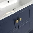 thumbnail image 4 of Freestanding Bathroom Vanity 36x18 Inch Soft Close Drawers Doors Storage Shelf Gel Basin Sink Powder Room Blue, 4 of 6