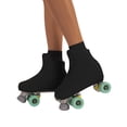thumbnail image 2 of Calzitaly 70 DEN Cover Skates, Skate Boot Covers for Roller Skating Wear – for Women and Girls (Black/Skin) (USA: 10/12 = EU: 28/32, Black), 2 of 3
