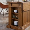 thumbnail image 3 of Homestyles Americana Wood Kitchen Island in Brown, 3 of 8