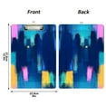 thumbnail image 3 of ALAZA Plastic Clipboard A4 Letter Size Decorative Clipboards for Students Women Men 9" x 12.5" Blue Tie Dye Stripes, 3 of 6