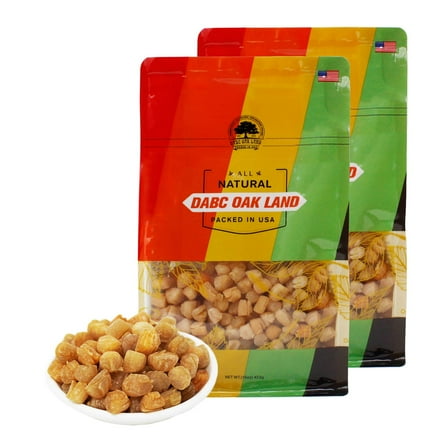 DOL 2LB 大包裝 Natural Sun Dried Top Graded Scallop Conpoy （小干貝 瑤柱淡幹 扇貝海鮮幹 經濟實惠） Grocery & Gourmet Food Meat & Seafood Seafood Dried Seafood Dried Scallops