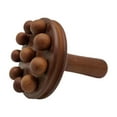 thumbnail image 1 of Cepillo masajeador de madera con forma de seta, 10 cabezales de masaje, herramienta de masaje corporal multifuncional, cepillo para cintura, 1 of 9