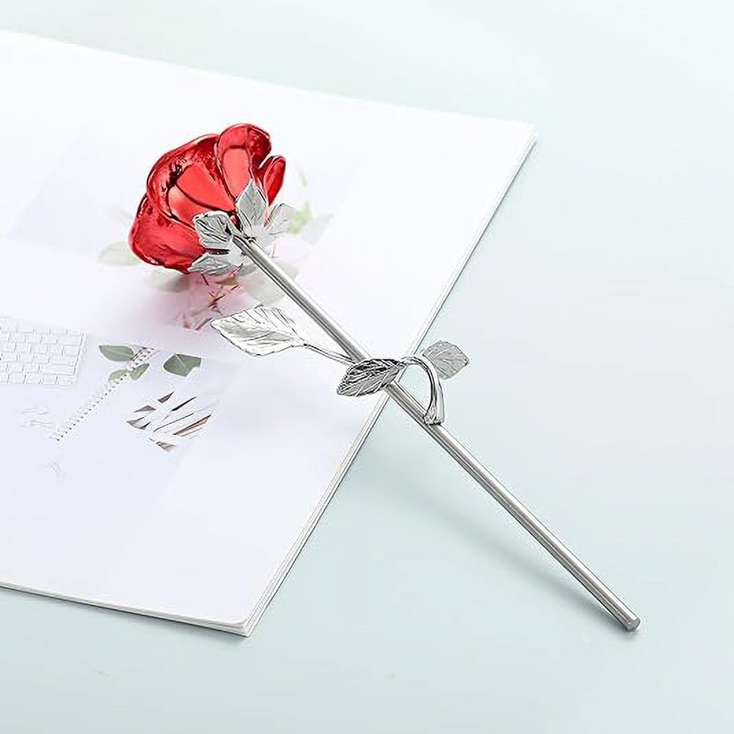 Rose Flower Keepsake Urns for Human Ashes - Memorials Urn Locket - Long-Stem Colorful Rose Flower Cremation Urns - Funeral Urn for Ashes