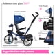 thumbnail image 5 of The Baby Shop Triciclo Azul P/ Niños Bebe 7 En 1 Asiento Giratorio Is-3041x, 5 of 7