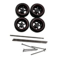 thumbnail image 4 of Bunblic 4 Pieces RC Car Wheels and Tires RC Alloy Car Accessories Replacement Wheels Model RC Upgrade Part for 1:64 Scale Spare Parts Red B, 4 of 8