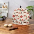 thumbnail image 4 of HELLHERO Teapot Protective Easy to Clean Mushroom and Green Leaf Pattern Warming & Insulating for Women, 4 of 8