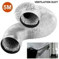 thumbnail image 2 of CNKOO ‘ Aluminium Flexible Fan Ducting for Extractor Fan， Bathroom， Kitchen， Toilet， Domestic Ventilation， Hydroponics Grow Room Tent Filter (4”/100mm Dia - 5m Long), 2 of 11
